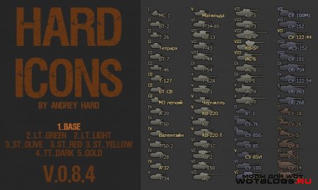 HARDicons для World of Tanks 0.8.4