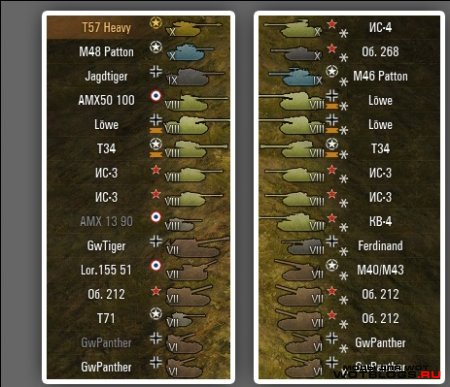 Иконки танков с нациями для WoT 0.8.6