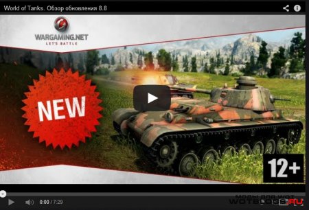 Видео к выходу обновления WoT 0.8.8