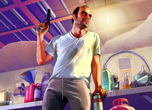 Гифка дня: добрый водитель Тревор в Grand Theft Auto V