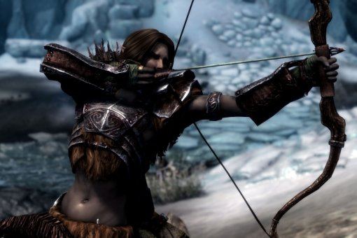 Гифка дня: контрмеры против лучника в TES V: Skyrim