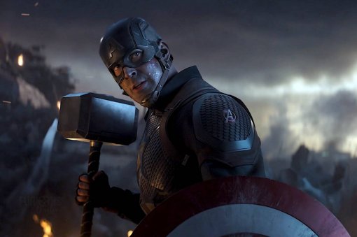 Капитан Америка сомневается, достоин ли Мьельнира — это официальный постер Marvel
