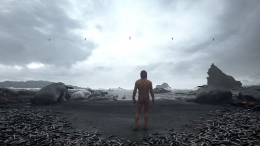 Блогер из Mega64 снял пародию на Death Stranding и прошелся голым по берегу моря