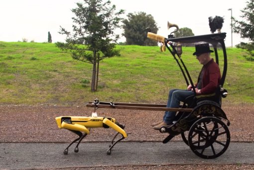 Адам Сэвидж из «Разрушителей Мифов» превратил робота Spot от Boston Dynamics в рикшу