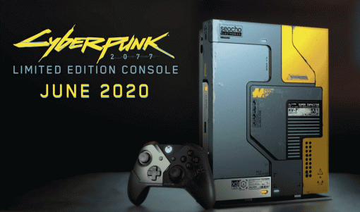 Microsoft показала Xbox One X в стиле Cyberpunk 2077