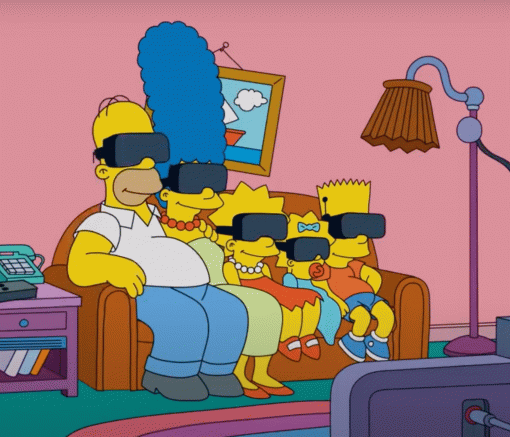Симпсоны осваивают виртуальную реальность. Это их развлечение на карантине