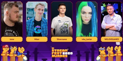 От WELOVEGAMES до ScaryMita. Лучшие игровые, спортивные и арт-стримеры — номинанты Streamfest Awards