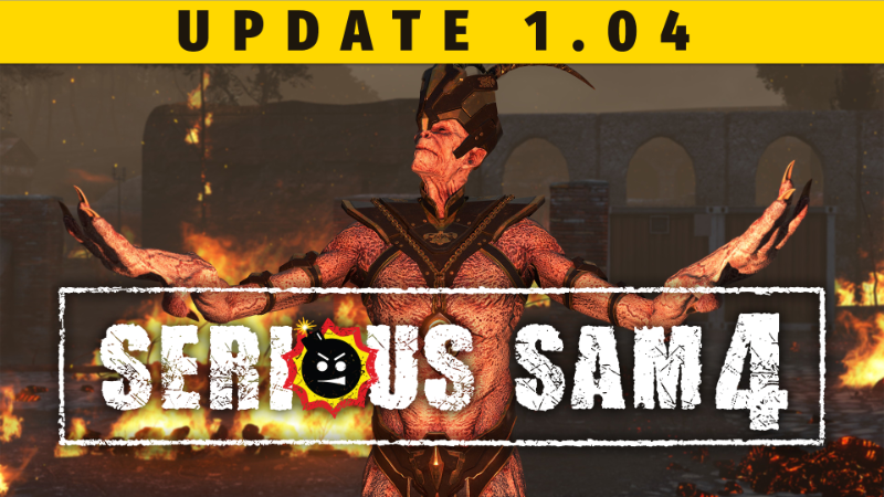 Выпущено обновление 1.04 для Serious Sam 4, дающее дополнительные настройки производительности и стабильности