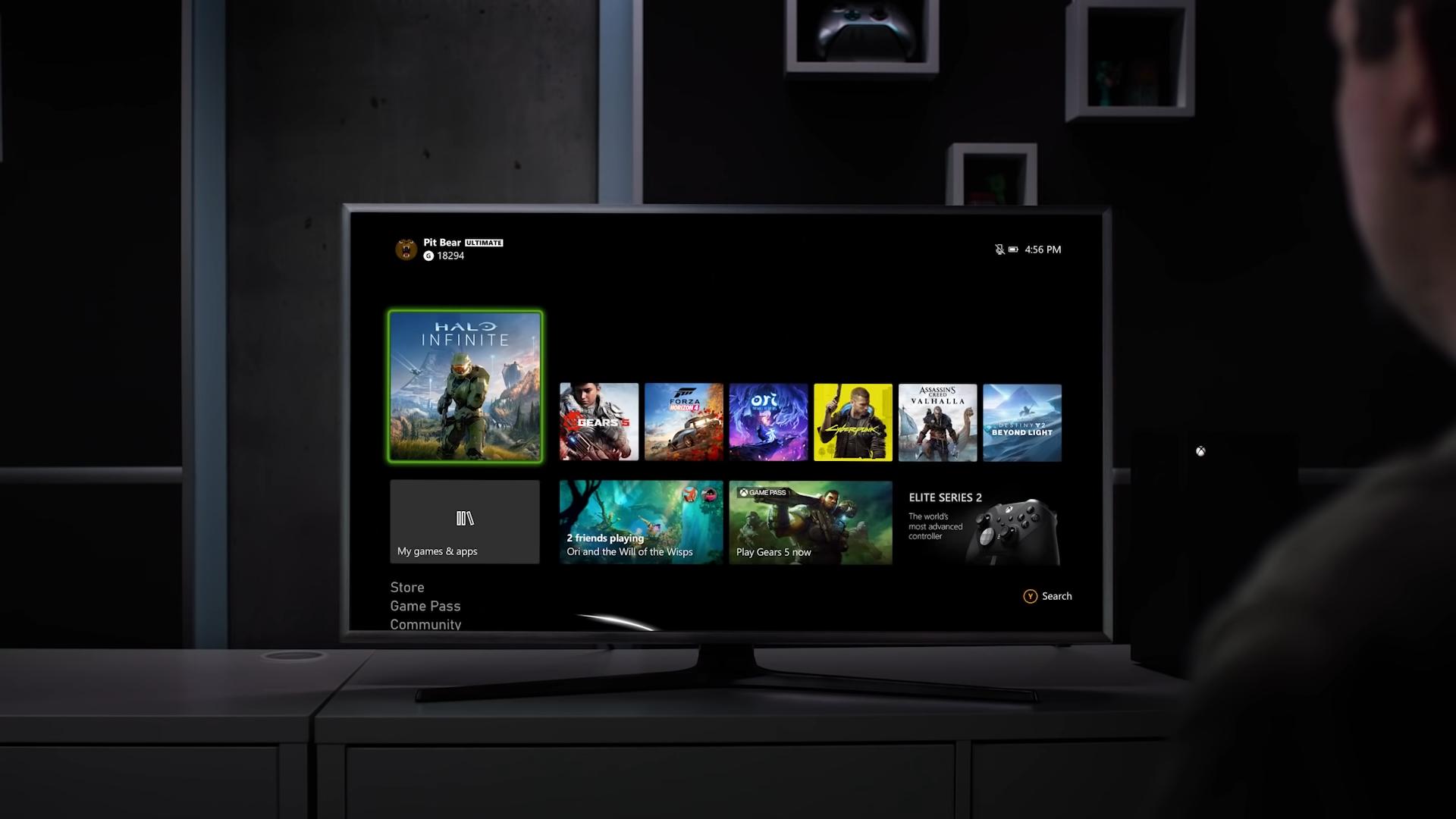 Интерфейс самой мощной консоли нового поколения Xbox Series X будет работать в 1080p Интерфейс самой мощной консоли нового поколения Xbox Series X будет работать в 1080p