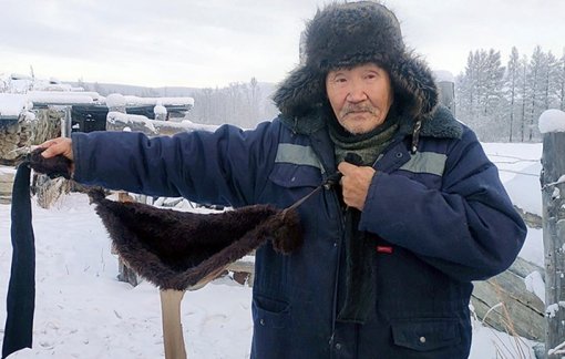 Русский охотник сшил меховые лифчики для коров. Теперь они не мерзнут