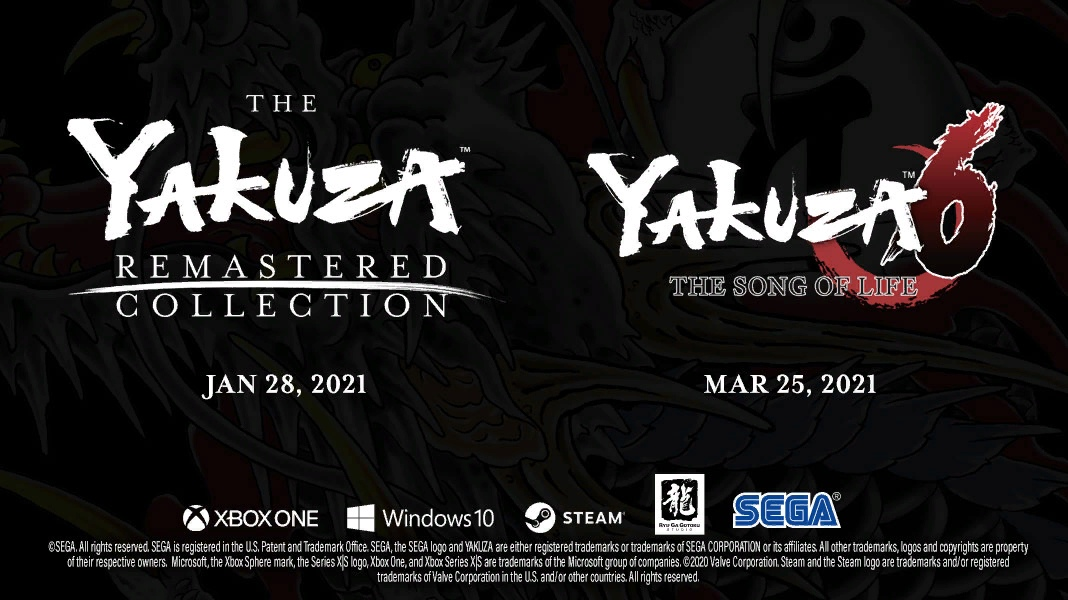 Yakuza Remastered Collection и Yakuza 6:The Song Of Life официально анонсированы для ПК