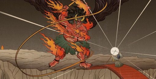 Художник показал «Властелина колец» в стиле древней Японии