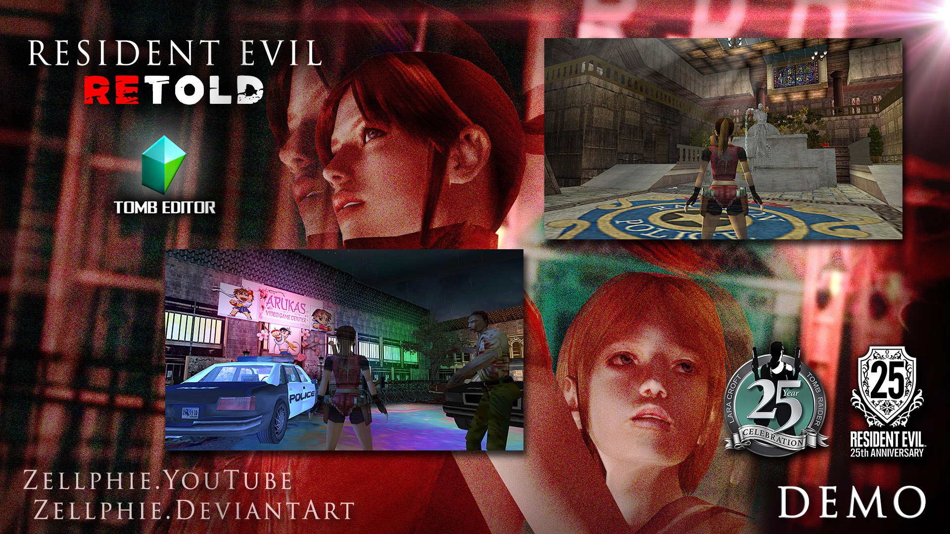 Фанат создал мод Resident Evil Retold - переосмысление RE2 на движке Tomb Raider: The Last Revelation