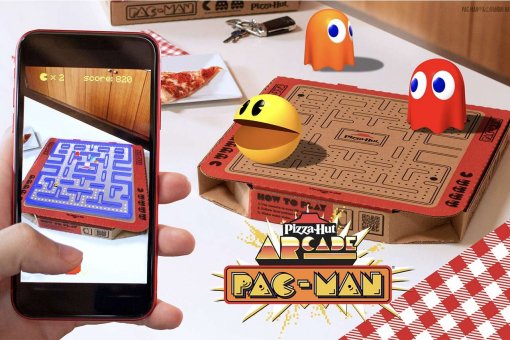Pizza Hut сделала коробку для пиццы с AR-игрой Pac-Man