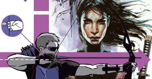 «Соколиный глаз»: появилось фото с Клинтом и Эхо в комиксных костюмах из сериала