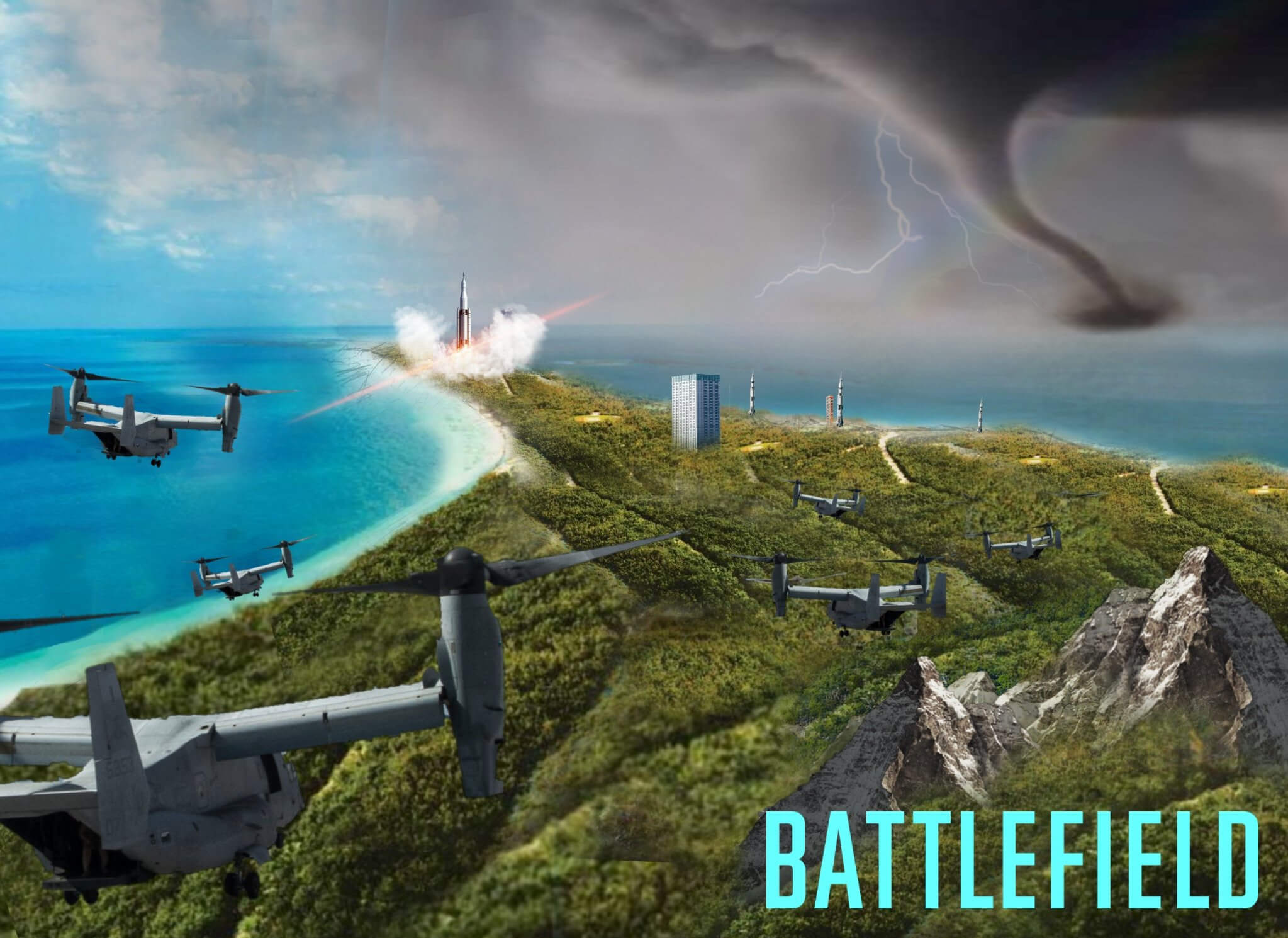 Слух: в презентационном трейлере Battlefield 6 будет показана карта на 128 игроков с штормами, торнадо и Osprey